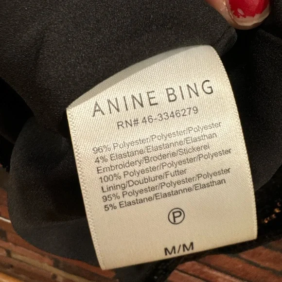 Anine Bing Elena Sequin Black Dress - Picture 11 of 12